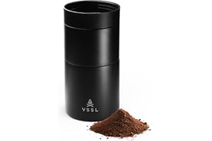 VSSL - Nest Pour Over Coffee Set | Coffee Maker for Camping | All-In-One Travel Pour Over | Transportable Dripper, 10oz Stainless Steel Travel Mug | Compact Storage & Adventure Ready | Black