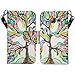 Galaxy J7 Case, Samsung Galaxy J7 Wallet Case, Wrist Strap Flip Folio [Kickstand Feature] Pu Leather Wallet Case with ID&Credit Card Slot for Galaxy J7, (Colorful Tree)