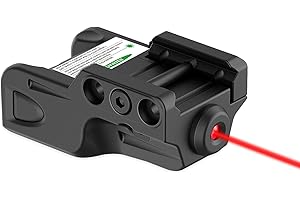 VITOINNO Green/Red/Blue Laser for Pistol w/Picatinny Rail, Gun Laser Sight with Strobe and Battery Level Indicator，Rechargeable