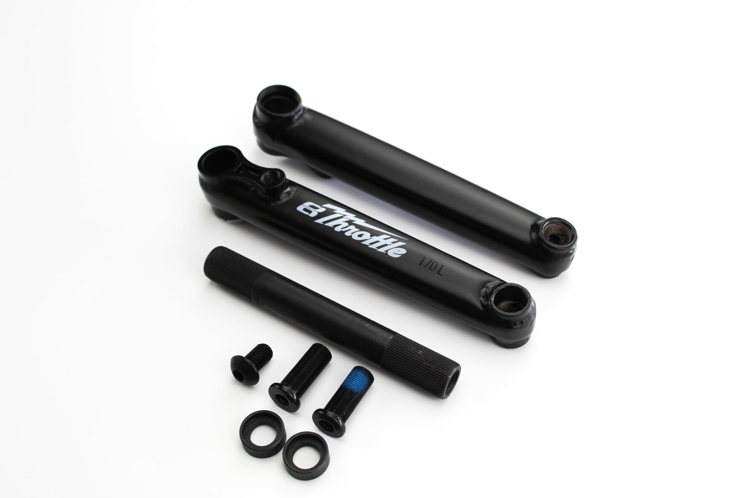 Eastern Bikes Throttle Series 100% Chromoly 48 Spline BMX Cranks (175mm, Matte Black)