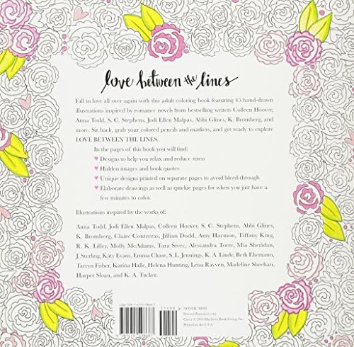 Love Between The Lines An Adult Coloring Book For Book Lovers By Collie Christina Amazon Ae