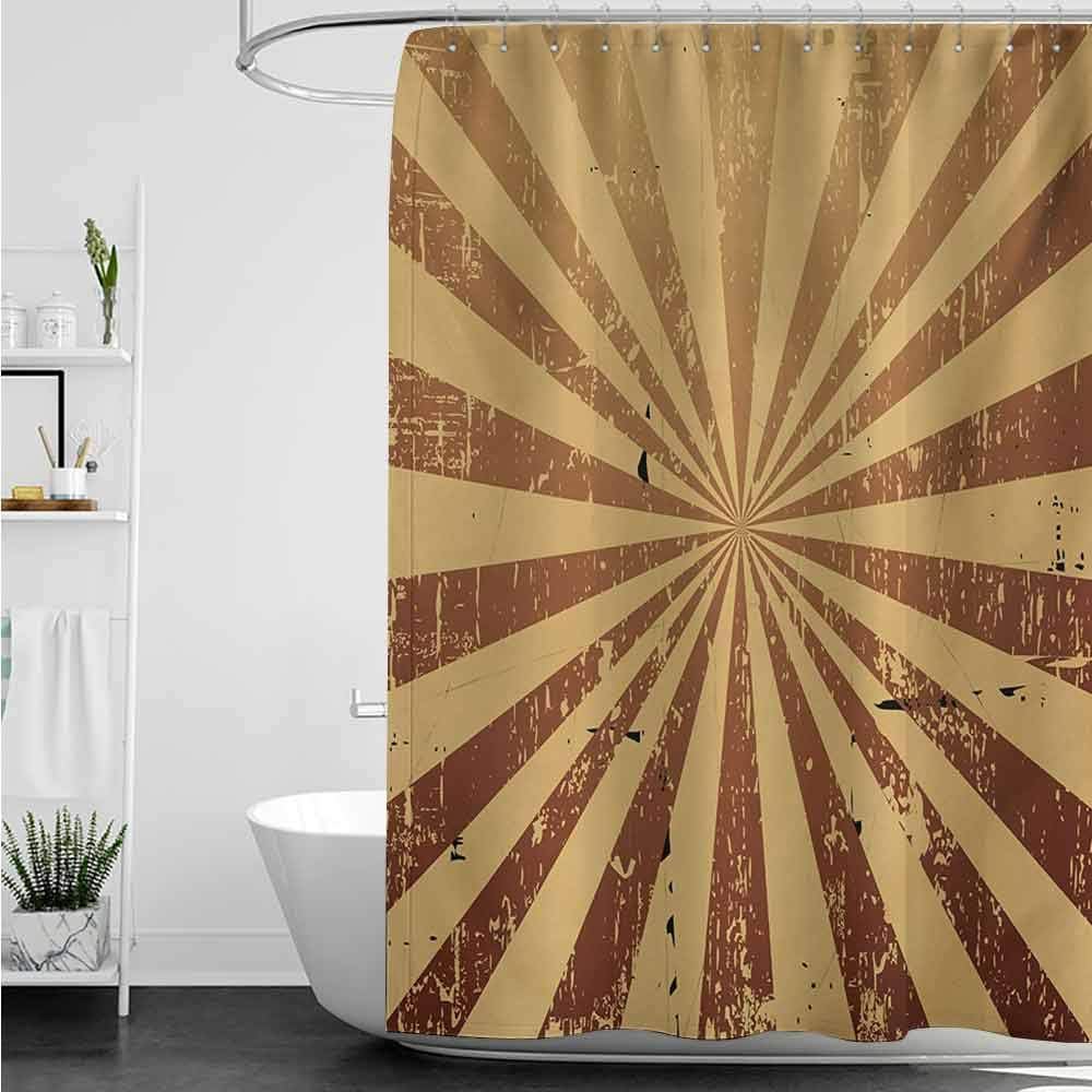 Homecoco - Cortinas de ducha para baño en zigzag, color verde azulado