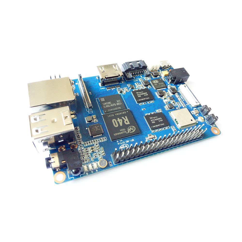 SmartFly info BPI M2 Ultra R40 Quad-Core 2GB DDR3 RAM with SATA WiFi Bluetooth 8GB eMMC demo board Single Board Computer, Ship with Powerful Accessories