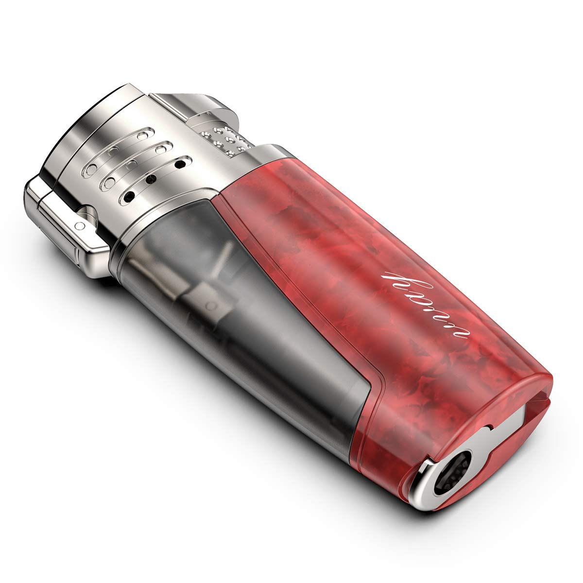 VVAY Triple Jet Flame Lighter Gas Rechargeable, Sold without Gas