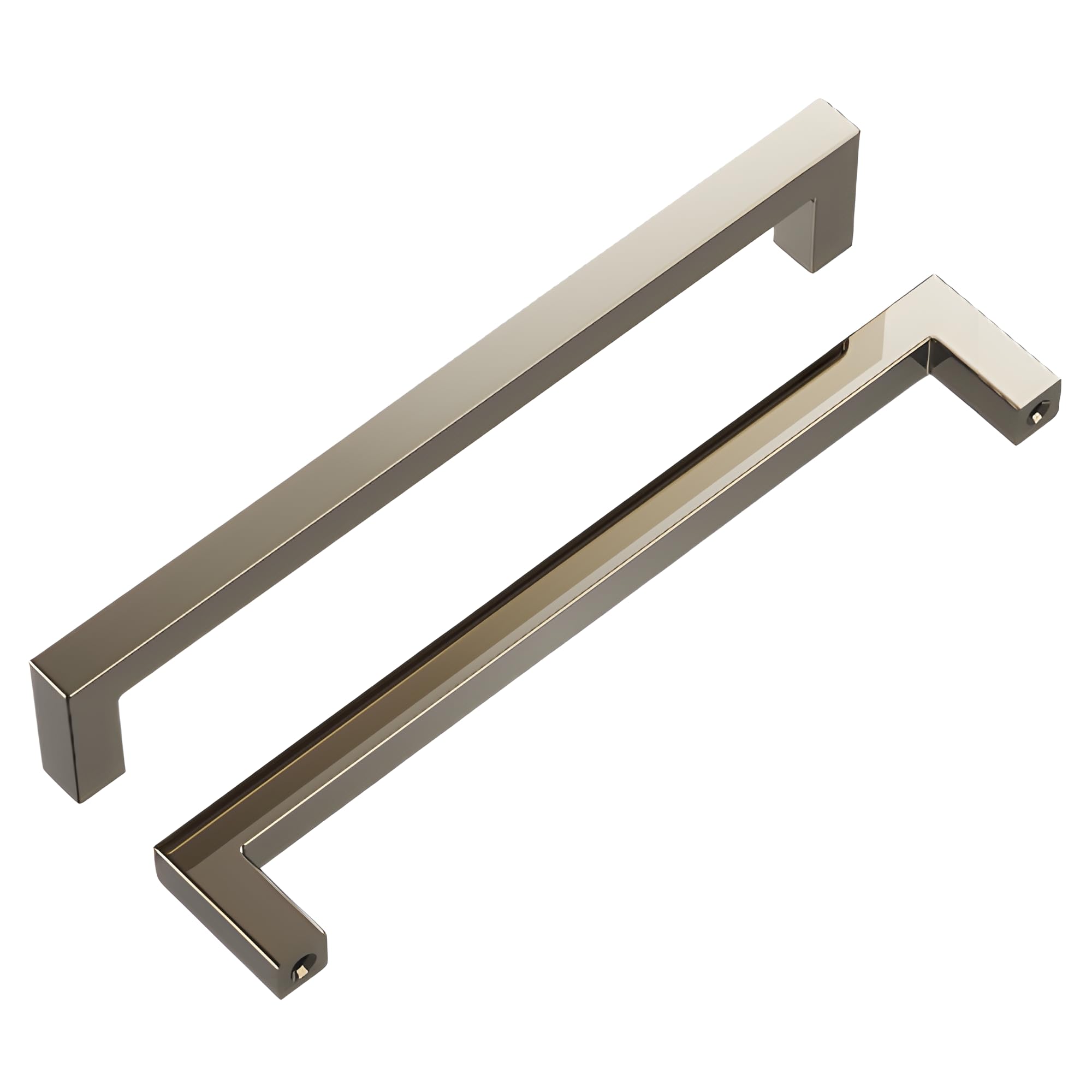 Hickory Hardware Solid Core Kitchen Cabinet Pulls, Luxury Cabinet Handles, Hardware for Doors & Dresser Drawers, 6-5/16 Inch (160mm) Hole Center, Polished Nickel, Skylight Collection(Pack of 1)