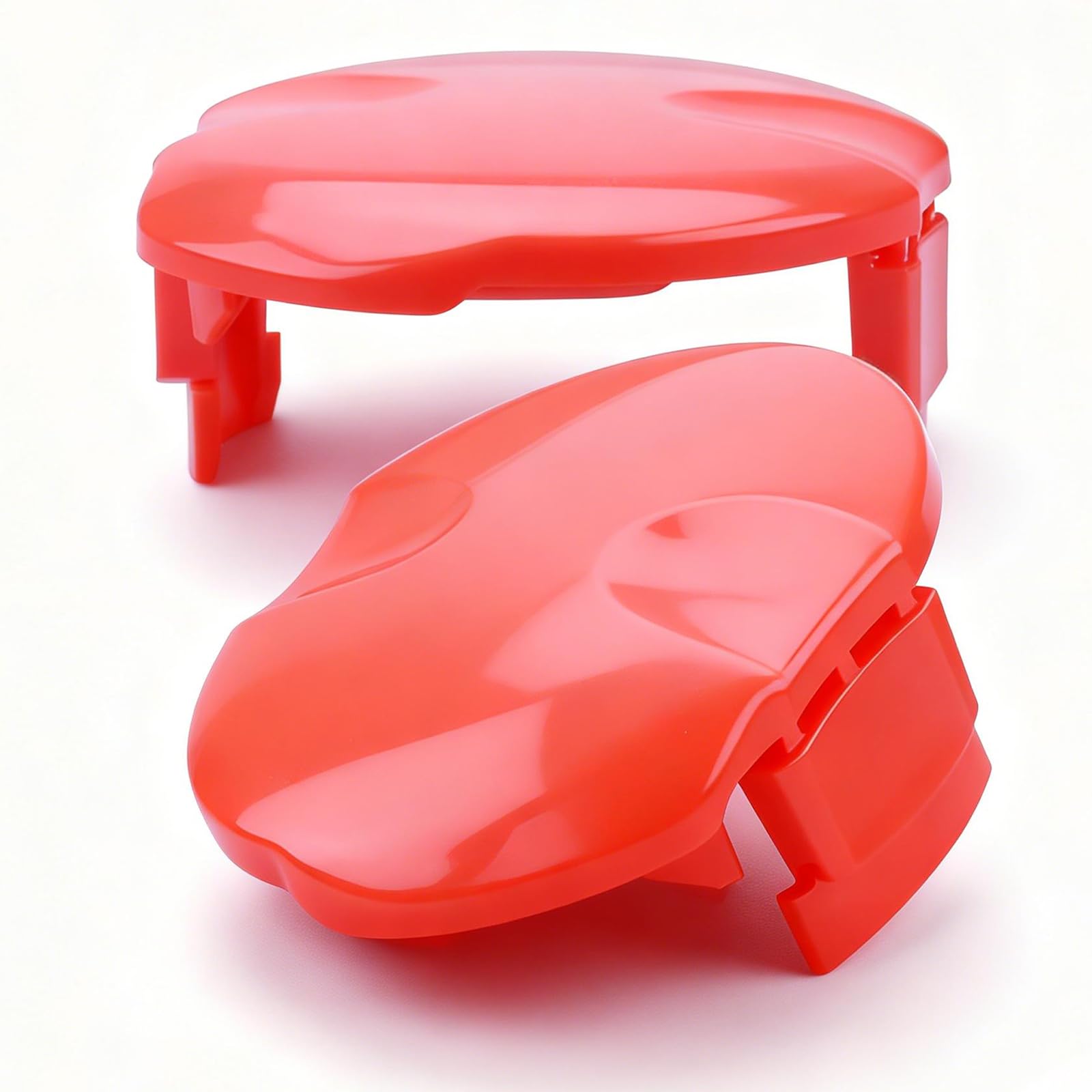 DHinkyoung 2 Pcs Trimmer Spool Cover Caps Compatible with Flymo FLY021, Practical Spool Cover Caps Replaceable Twin Line Cutting Head Covers for Flymo Contour 500, 600, 700 FLY060 Grass Trimmers