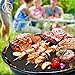 LauKingdom Round BBQ Grill Mats, 15 inch Set of 5 Non-stick Reusable Easy-clean Grilling Mat