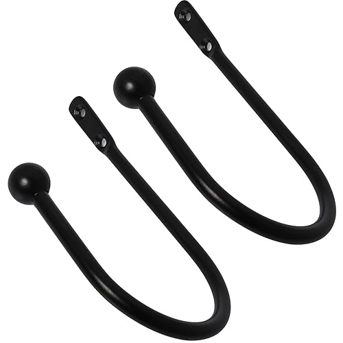 IRONMONGERY WORLD®1 PAIR METAL CURTAIN TIE BACK HOOK HOLDBACK HOLD