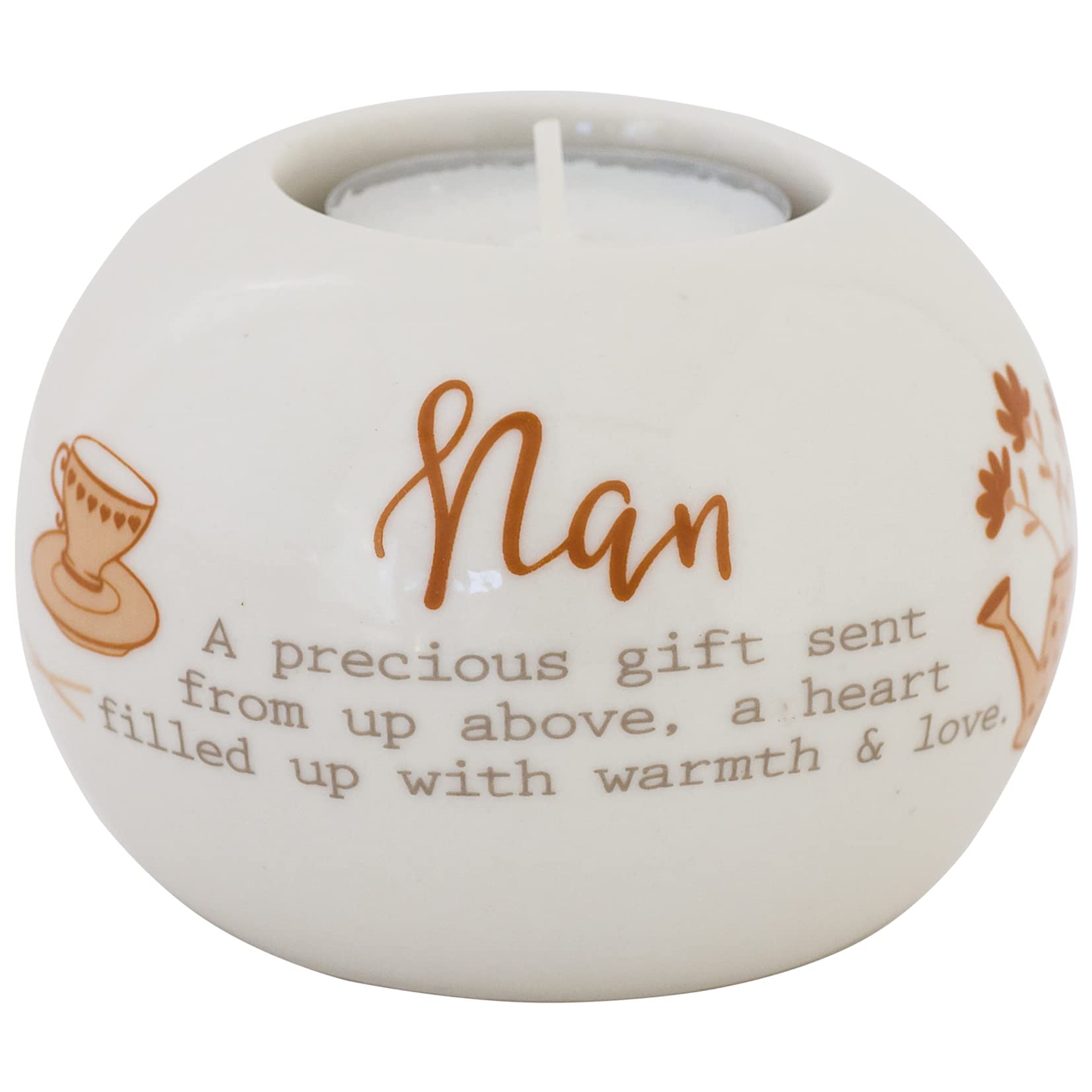Said with Sentiment 7226 Nan Ceramic Tealight Holder