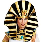 BARTOSI Cleopatra Headpiece Egyptian Headband Pharaoh Hat Headdress Halloween Costume Hair Accessories for Women and Men