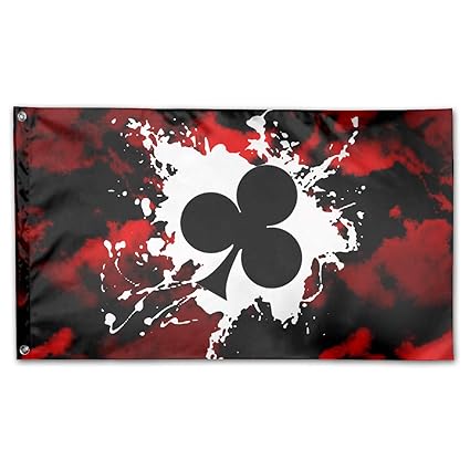 Amazon Com Poker Ace Of Clubs Flag Polyester Flag Indoor Outdoor