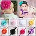 EagleUS (CA seller) DOTASI 12pcs Cute Girl Elastic Flower Headband Hair Bow Band for Baby Hair Accessories (Multi-Color #4)