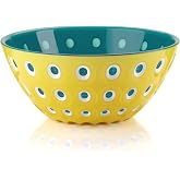 Guzzini - Le Murrine, Bowl L - 279425225, Yellow/White/Aquamarine