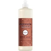 MRS. MEYER'S CLEAN DAY Liquid Dish Soap, Gingerbread, 16 fl oz | Cuts Through Grease, Removes 48-Hour Stuck on Food, Cruelty Free, Made with Essential Oils and Aloe Vera Extract