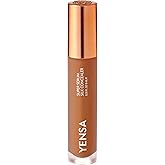 YENSA Super Serum Silk Concealer - Full Coverage Undereye Concealer & Peptides Serum for Face - Enriched with Vitamins C & E, Bakuchiol & Superfoods to Boost Radiance - Tan 2 (0.2 Fl oz)