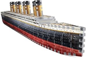 Wrebbit3D Titanic 3D Puzzle | 440 Jigsaw Puzzle Pieces | Historical Ship and Mythical Boat from Film and Movie