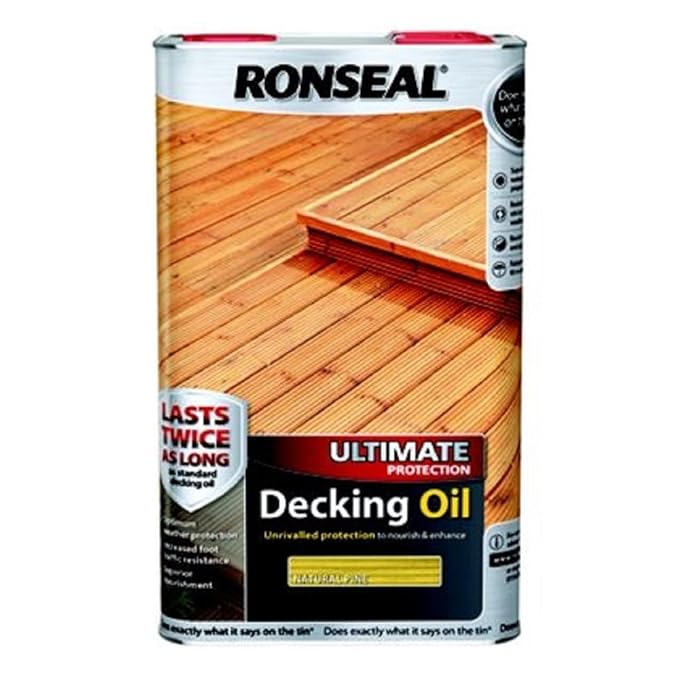 Ronseal Ultimate Protection Decking Oil 5L Natural Pine Amazon.co.uk