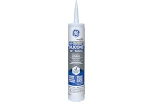 GE Silicone 1 Window & Door, Clear All Purpose Sealant, 298 ml Cartridge, Pack of 1