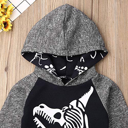 Hailouhai Peuter Baby Jongens Outfits Set Lange Mouw Lady Killer Gedrukt Hoodies Top + Lange Leggings Camouflage… - Image 5
