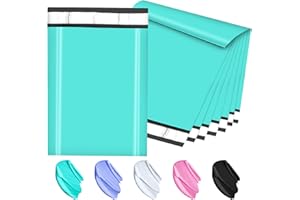 JollyTrip Poly Mailers 10x13 Inch 200 Pcs, Teal Shipping Bags, Mailing Envelopes with Self Seal Adhesive Strip, Waterproof and Tear-Proof Poly Bags for Non-Fragile Items