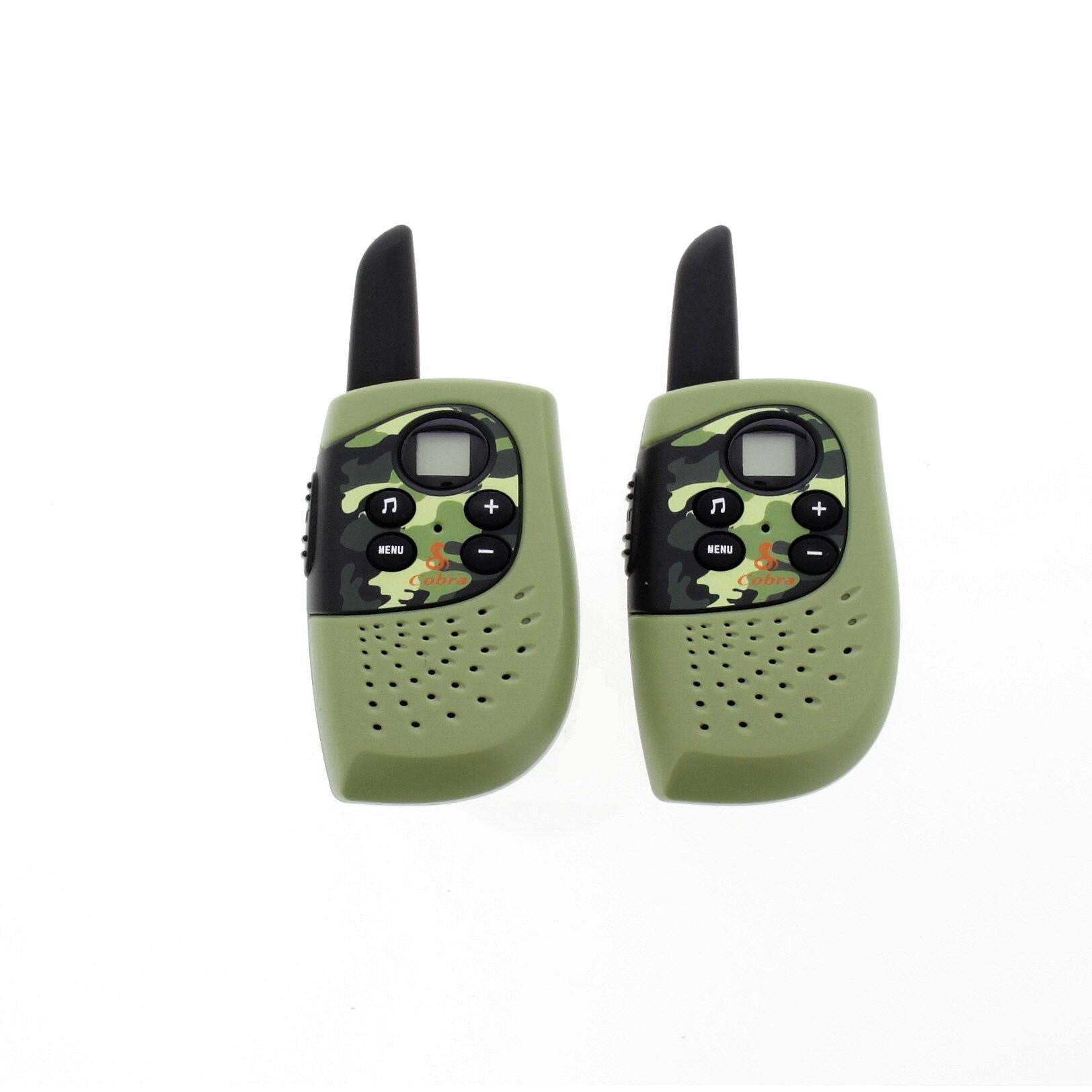 Cobra HM230 ‘Hero Series’ Kids Compact Walkie Talkie, 8 Channels, Roger Beep tone and Power Saving Function (2 Pack) - Green