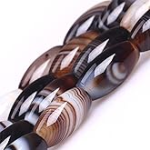 Botswana Agate Beads for Jewelry Making Natural Gemstone Semi Precious 8x16mm Oval Rice 15" JOE FOREMAN