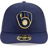 New Era Men's Milwaukee Brewers 59Fifty Alternate Navy Low Crown Fitted Hat (7 3/4)