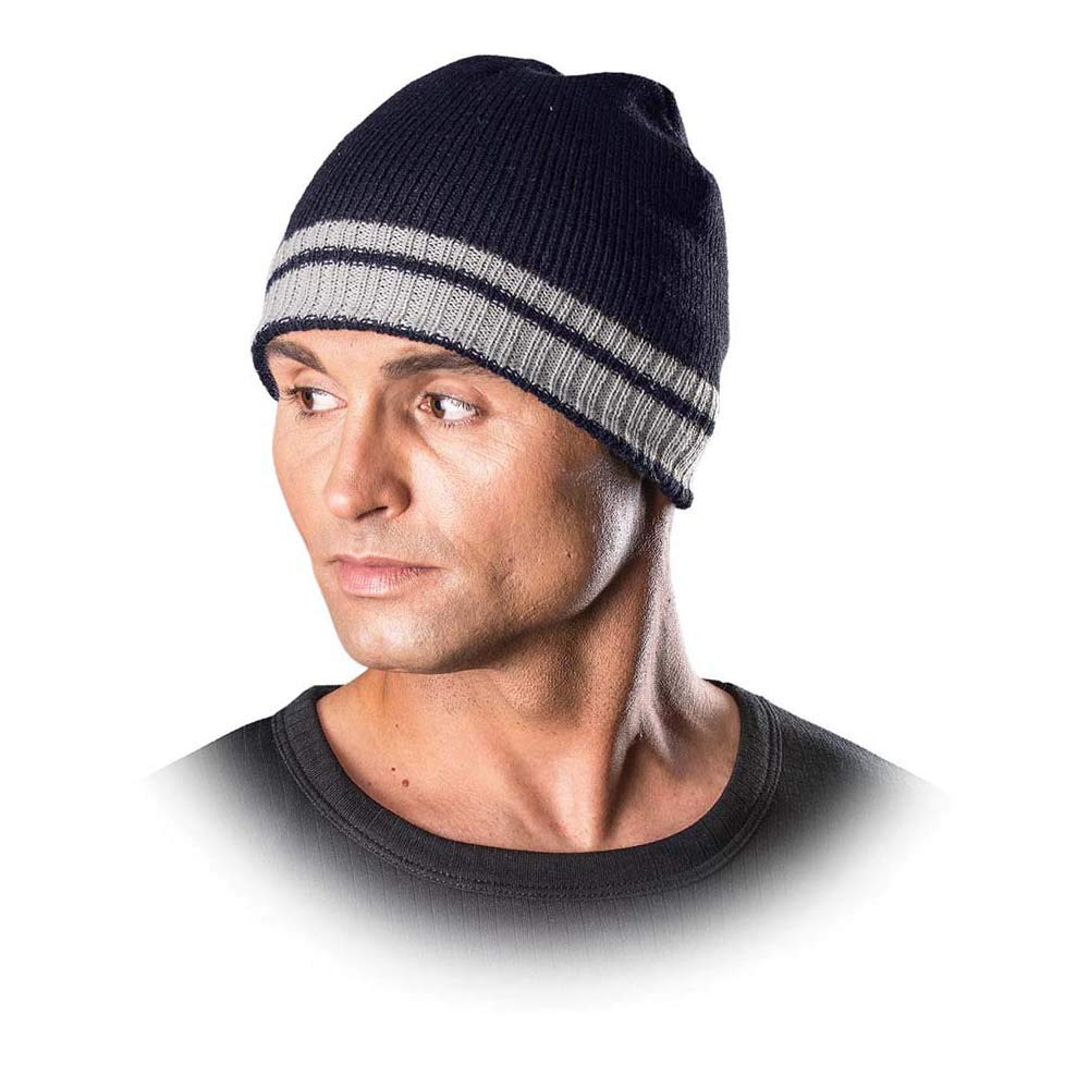 Reis Czpasgjs Protective Insulated Hat, Navy-Light Grey, 57-61 Size, Pack of 12