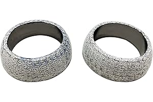 SUONE 2 PCS MID PIPE Gasket Exhaust MUFFLER Replacement with HiSun UTV 800 500 400 700 Massimo Bennche