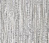 2 Pack - By Haute Soiree - Foil Fringe Curtain Photo Booth Backdrop Party Decoration - 3FT x 8FT (Silver Metallic Sparkle) Perfect for Bachelorette, Birthday and Wedding Parties