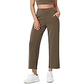 ODODOS Women's Modal Soft Relaxed Cropped Pants High Waist Casual Wide Leg Pants with Pockets - 25" Inseam