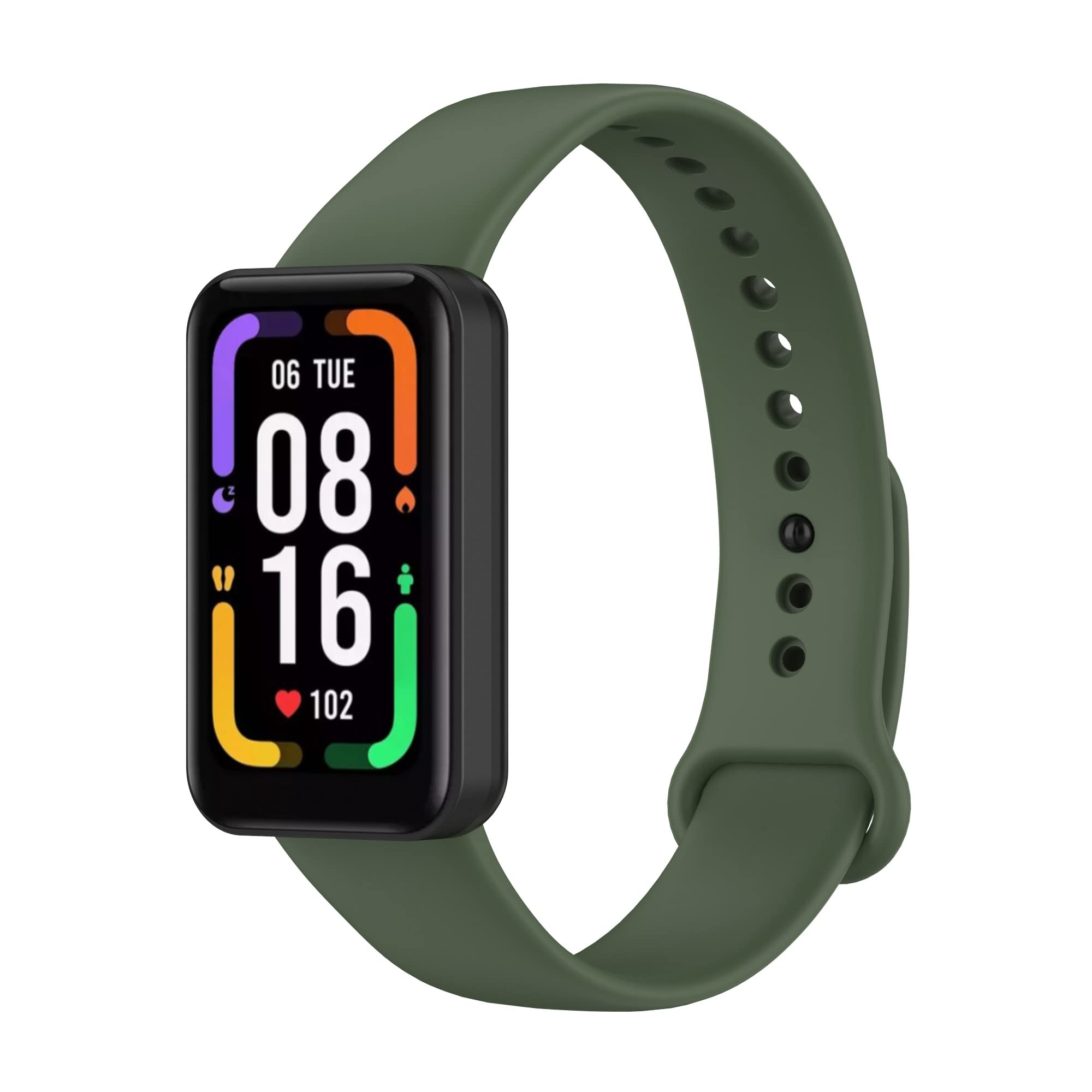 Tiggo Smart Watch Strap Compatible for Redmi smart band pro Wristband,Adjustable Replacement Sport Accessory Wristband for Redmi smart band pro Accessories (green)