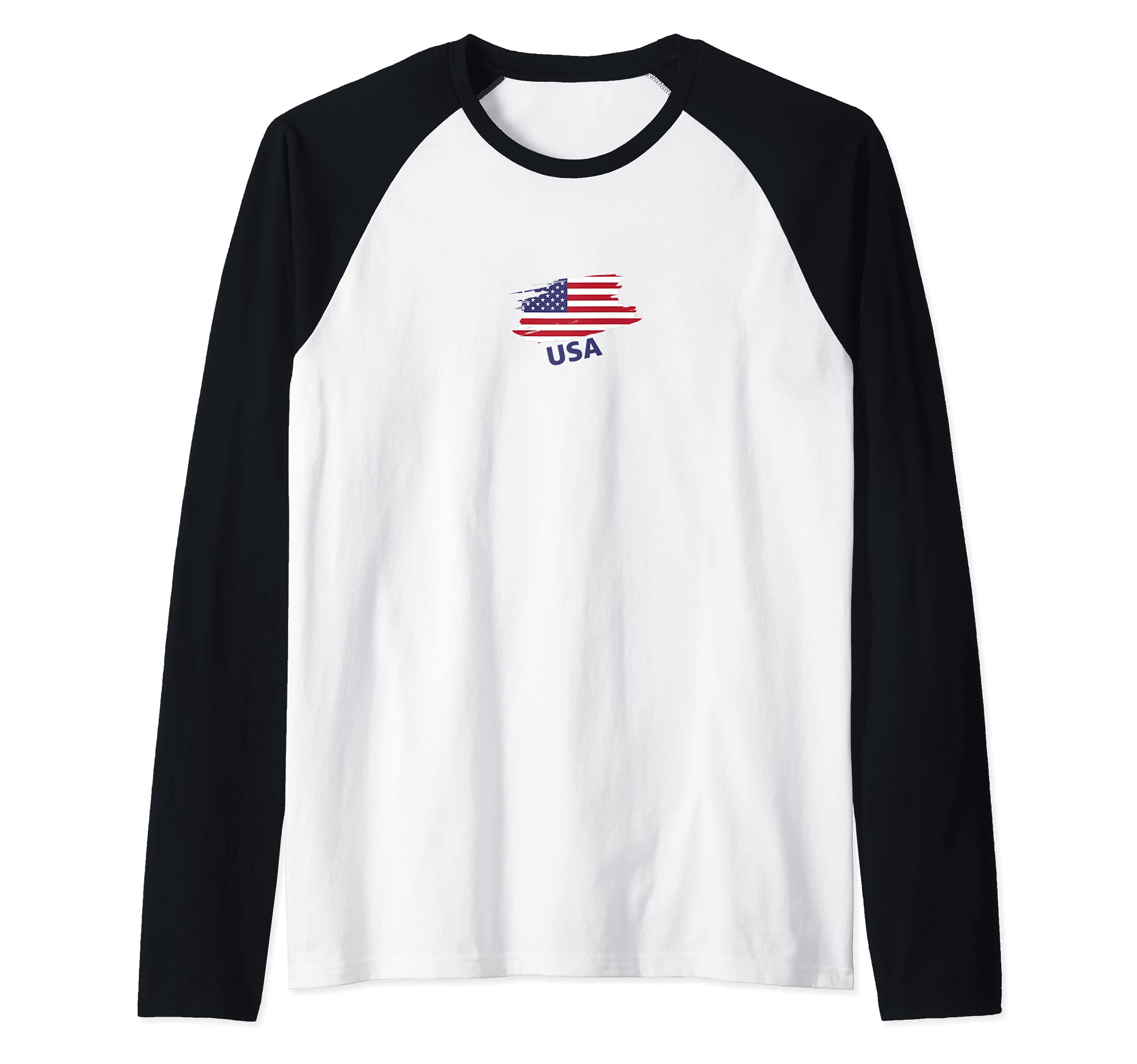Flag United States Raglan Baseball Tee