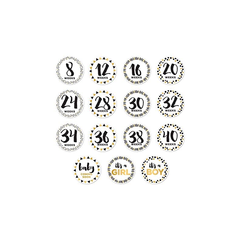 Pearhead Baby Bump Stickers, Milestone Pregnancy Prop, Black And Gold Milestone Props, Weekly Milestone Pregnancy… Pearhead Baby Bump Stickers, Milestone Pregnancy Prop, Black And Gold Milestone Props, Weekly Milestone Pregnancy…