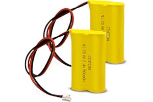 JINTION .4V 600mAh Ni-Cd Battery Replacement for Exitronix 10010036 10010034 Interstate NIC1394 BEL-179 Custom-179 6200RP EBE