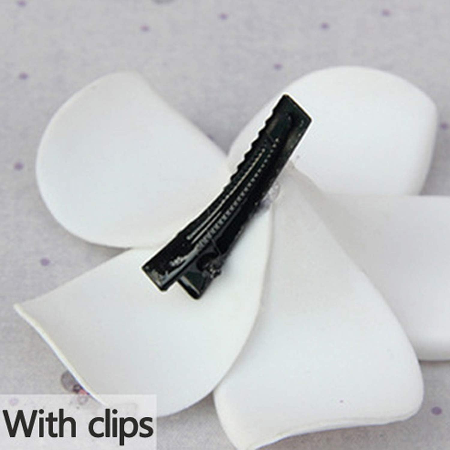 Foam Hair Clips, Runaup Hawaiian Artificial Plumeria Foam flower Hair Clip for Wedding Party Beach Headdress Accessory - Image 4