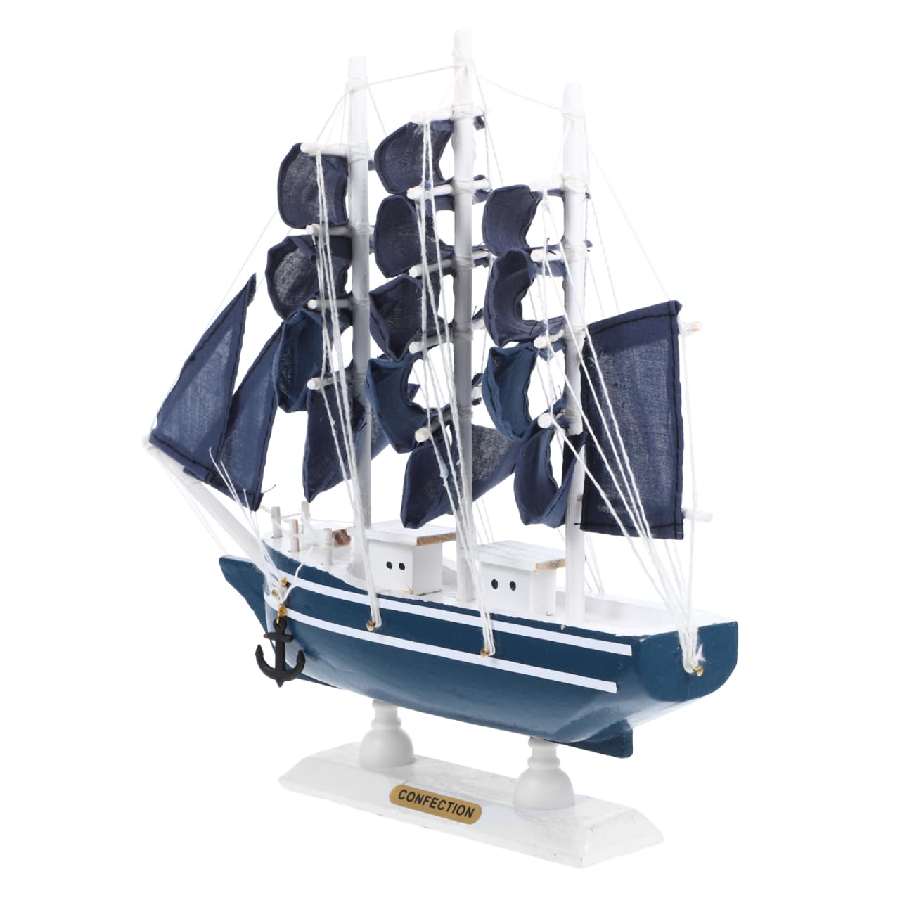 Photo 1 of 1Pc Coastal Table Decoration Miniature Sailing Boat Model Wooden Ship Models Handmade Vintage Nautical Sail Ship for Tabletop Home Decor- Large Boat Statue A Sailing Ship Sculpture