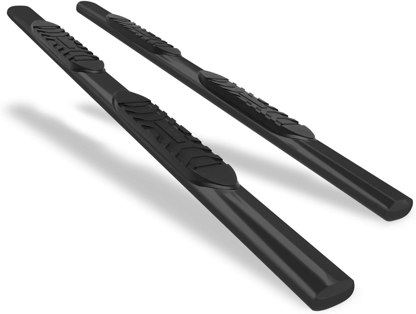BETTER AUTOMOTIVE Side Steps Running Boards Fit 2019-2022 RAM 1500 Crew Cab (Exclude 2019-2023 RAM 1500 Classic) ruck Pickup 5" Oval Black Side Bars Step Rails Nerf Bars Off Road Accessories 2Pcs