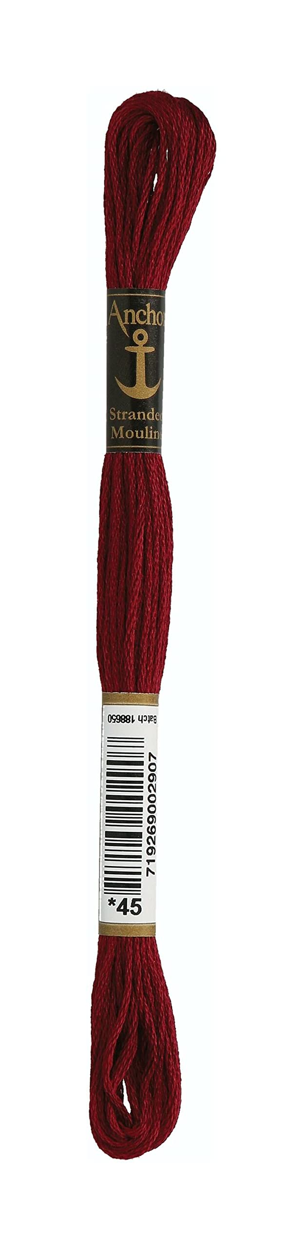 Anchor Sticktwist 4635000-00045 Burgundy Embroidery Thread, 100% Cotton