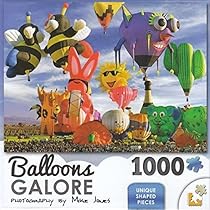 Balloons Galore 1000 Piece Puzzle - Funky Shapes by Lafayette Puzzle Factory