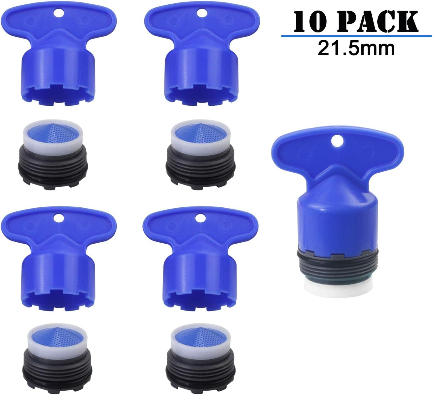 WeiMeet 5 Pieces Cache Faucet Aerator Key Removal Wrench Tool with 5