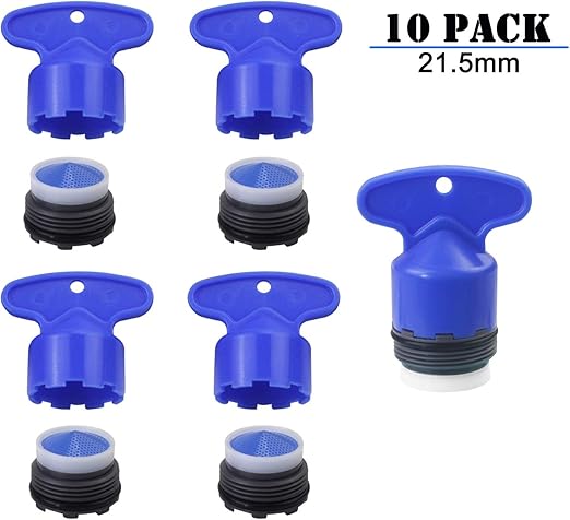 Weimeet 5 Pieces Cache Faucet Aerator Key Removal Wrench Tool With