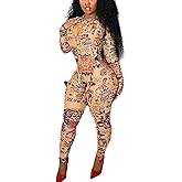 RISCUYY Sexy Jumpsuits for Women Stretchy Slim Zipper Colorful Print One Piece Going Out Sexy Club Outfits for Women 2026
