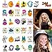 144 PCS Halloween Temporary Tattoos, Waterproof Pumpkin Tattoos Stickers for Kids Children Party Favors, 72 Patterns Multicolor