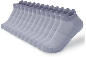 6 Pairs Non Slip Ankle Socks for Women - Grippy Socks with Assorted Colors for Yoga, Pilates, Barre, Hospital(One Size 5.5-9)