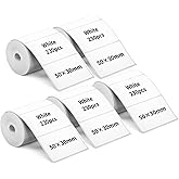 M110 Thermal Labels, 5Rolls 1.97"x1.18" for Phomemo Label Printer M110 M220 M200 M120 M221 Labels Print Master Label Refill, Marklife P50 Clabel 221B Label Tape 50x30mm 1150 Sheets White