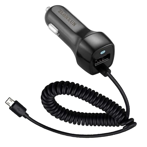 Car Charger with Micro USB Cable for Samsung Galaxy S7 Edge/A10/S6