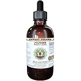 Jujube Alcohol-Free Liquid Extract, Jujube (Ziziphus Jujuba) Dried Fruit Glycerite Hawaii Pharm Natural Herbal Supplement 2 oz