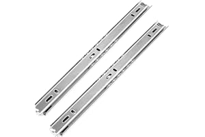 Coshar Drawer Slides 11-Inch Slides Side Mount Rails Ball Bearing Rails Runners Drawer Track Guide Glides,Total Extension Length 18.5" (1 Pair)