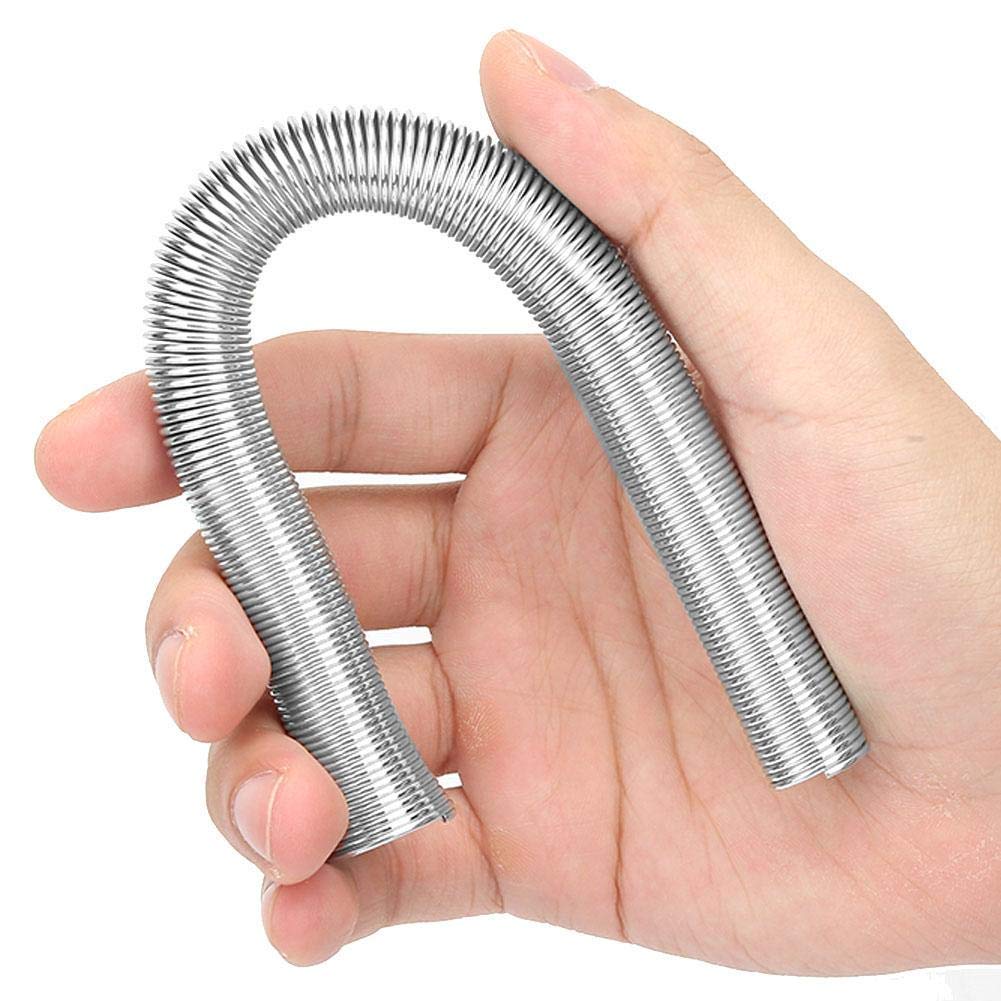 Spring Tube Bender Set 5Pcs 8.3inch / 21cm Flared End Bending Spring Tube PVC Electrical Wire Bending Pipe for Curved Copper Aluminum Tubes